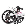 Bicicleta Dobrável Pliage Alloy Two Dogs Alumínio Aro 20 Shimano 7V:Branco/Único/Unissex - 3