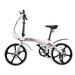 Bicicleta Dobrável Pliage Alloy Two Dogs Alumínio Aro 20 Shimano 7V:Branco/Único/Unissex - 2