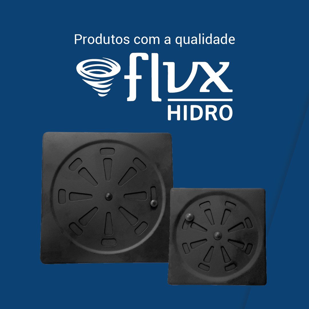 Ralo Grelha Quadrado Preto 10x10 Abre e Fecha Black Inox 201 - 6