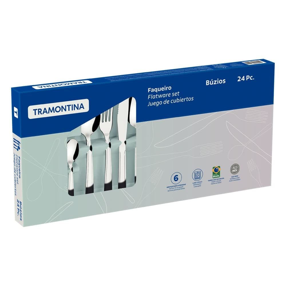 Faqueiro em Aco Inox 24 Peças Buzios Tramontina 23799071 - 5