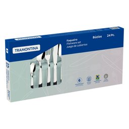 Faqueiro em Aco Inox 24 Peças Buzios Tramontina 23799071 - 5