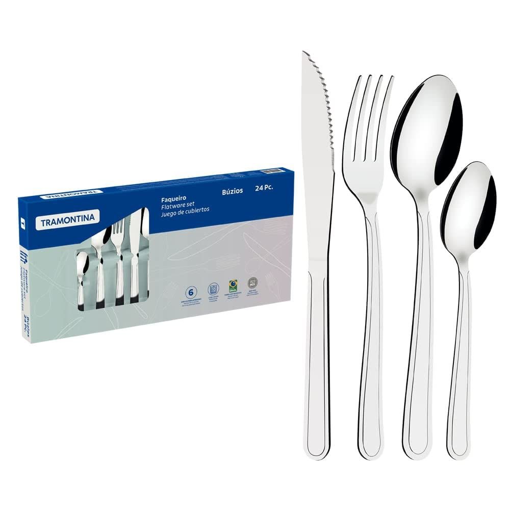 Faqueiro em Aco Inox 24 Peças Buzios Tramontina 23799071 - 4