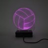 Abajur e Luminária Bola de Vôlei de Acrílico com Led Rosa - 3