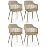 Kit 4 Cadeiras de Jantar Estofada Marcela - 1