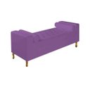 Ver imagem 1 de Recamier Divã Felix Baú 195cm Estofado Luiz Xv Sofá 2 Lugares Suede Roxo para Sala de Estar Consult