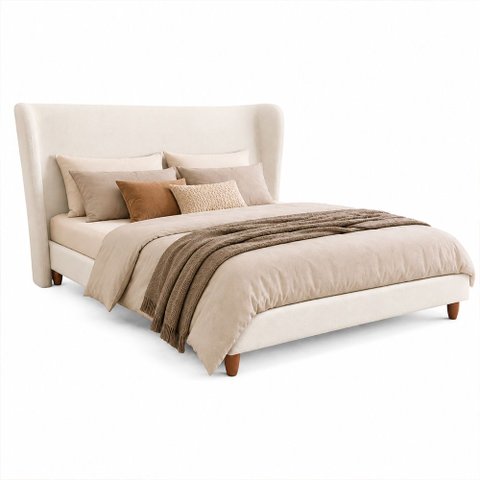 Cama Japonesa com Cabeceira Corea Casal Facto Off White - Sallar Home