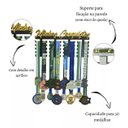 Ver imagem 2 de Portas Medalhas Minhas Conquistas Futebol Suporte de Medalha