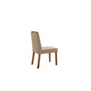 Ver imagem 5 de Conjunto Sala de Jantar Mesa Floripa 110cm Tampo Redondo Vidro/mdf Preto com 4 Cadeiras Dallas com P