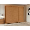 Ver imagem 7 de Guarda-roupas Casal Nice 3 Portas 4 Gavetas Flex com Pés - Lopas Amendoa Clean