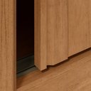 Ver imagem 5 de Guarda-roupas Casal Nice 3 Portas 4 Gavetas Flex com Pés - Lopas Amendoa Clean