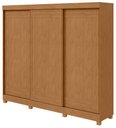 Ver imagem 1 de Guarda-roupas Casal Nice 3 Portas 4 Gavetas Flex com Pés - Lopas Amendoa Clean