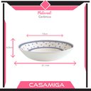 Ver imagem 3 de Conjunto 8 Pratos Fundo Sopa Cerâmica 560ml Dominó Azul