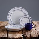 Ver imagem 5 de Conjunto 8 Pratos Fundo Sopa Cerâmica 560ml Dominó Azul