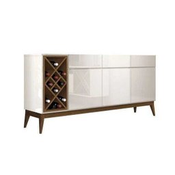 Buffet Aparador com Adega Passion Off-White com Naturale - 2