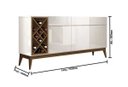 Ver imagem 6 de Buffet Aparador com Adega Passion Off-White com Naturale