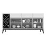 Buffet Aparador com Adega Passion Off-White com Naturale - 5