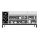 Ver imagem 5 de Buffet Aparador com Adega Passion Off-White com Naturale