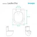 Ver imagem 3 de Assento Sanitário Poliéster Laufen Pro Branco para vaso Incepa