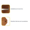 Ver imagem 4 de Guarda Roupa Casal 3 Portas Taiffa 190cm com Espelho Yescasa Marrom/Cinamomo/Off White