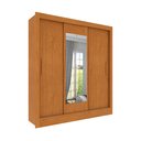 Ver imagem 2 de Guarda Roupa Casal 3 Portas Taiffa 190cm com Espelho Yescasa Marrom/Cinamomo/Off White