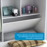 Guarda Roupa Solteiro 160cm 4 Portas 2 Gavetas Bicama e Baú Flex Color 100% MDF Milena  - 9