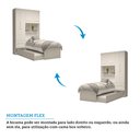 Ver imagem 7 de Guarda Roupa Solteiro 160cm 4 Portas 2 Gavetas Bicama e Baú Flex Color 100% MDF Milena 