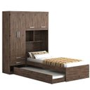 Ver imagem 1 de Guarda-Roupa Solteiro com Bicama 4 Portas 2 Gavetas Milena Acp Móveis