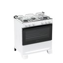 Ver imagem 2 de Fogão 5 Bocas Atlas Mônaco Plus Mesa de Inox Bivolt Branco