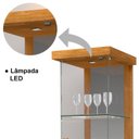 Ver imagem 7 de Cristaleira E Balcao Para Sala 163X11 Branco Nature Tebar