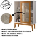 Ver imagem 3 de Cristaleira E Balcao Para Sala 163X11 Branco Nature Tebar