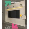 Painel para TV com LED Requinte 220 Off White Impressão Ripado 3D - Gelius - 9