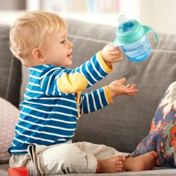 COPO EASY SIP COM ALÇA 200ML 6M+ AZUL AVENT - SCF551/05 - 6
