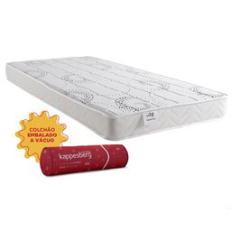 Colchão Casal Kappesberg Espuma D26 A Vacuo 138x188x14cm Roll Branco - 1