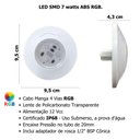 Ver imagem 6 de Kit6 Led Smd Rgb 95mm com Módulo e Fonte