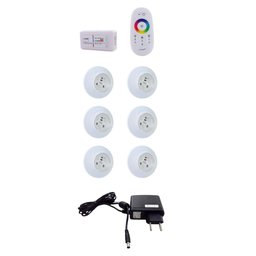 Kit6 Led Smd Rgb 95mm com Módulo e Fonte - 4