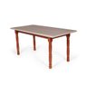 Conjunto Mesa de Jantar Retangular 160x80cm Mel com 6 Cadeiras em Madeira Maciça Assento Escavado Mô - 2