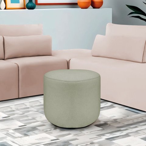 Puff Orgânico Decorativo Conforto Luxo Moá Bouclé