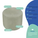 Ver imagem 4 de Puff Orgânico Decorativo Conforto Luxo Moá Bouclé