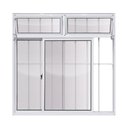 Ver imagem 1 de Janela de Correr Alumínio Branco 02F c/Grade e Basculante Classic - 120x120