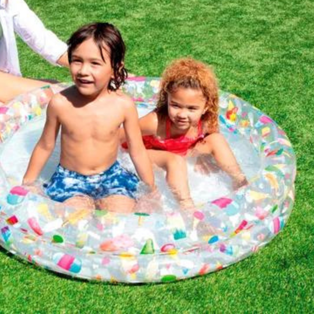Piscina Inflável Infantil 2 Anos+ Intex 150l Frutas 122x25cm:transparente - 6