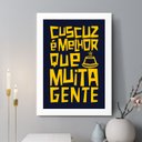 Ver imagem 1 de Quadro Decorativo Cuscuz É Melhor que Muita Gente 33x24cm - com Vidro:moldura Branca