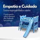 Ver imagem 4 de Berço de Brincadeira com Escorregador Azul Diversão Garantida Infantil