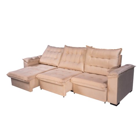 Sofá Duo Confort 3,5mts - Bege