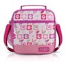 Lancheira Infantil Com Necessaire marmita Squeeze Flor Rosa - 2