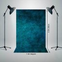 Ver imagem 2 de Painel Fundo Festa Fotográfico Tecido 1,5x2,2m Azul Escuro Mesclado com branco P115