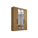 Ver imagem 1 de Guarda Roupa Casal 4 Portas (2 C/ Espelho) e 3 Gavetas Moderni/sevilha Cumaru - Novo Horizonte