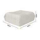 Ver imagem 1 de Kit Poltrona + Puff Glamour Bouclé com Espuma D28 Confortável Areia Xflex Sofás