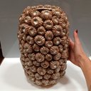 Ver imagem 4 de Vaso Decorativo Enfeite Casa Cerâmica 31x21x21cm Bege