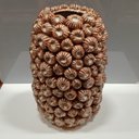 Ver imagem 2 de Vaso Decorativo Enfeite Casa Cerâmica 31x21x21cm Bege