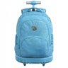 Mochila de Rodinha e Costas Capricho Crinkle Blue DMW 11905 COR: AZUL CLARO - 1